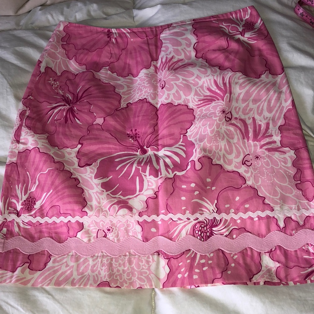 Lilly Pulitzer Hibiscus Skirt size 4